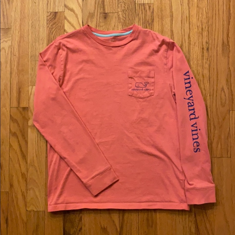 Vineyard vines pink long sleeve tee shirt